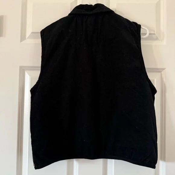 Vintage KEREN hart Striped Boho Tassel Vest in Burgundy, Mustard, Olive and Navy - Picture 2 of 4